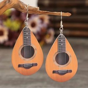 😎 super cool guitar or ukulele earrings! NEW